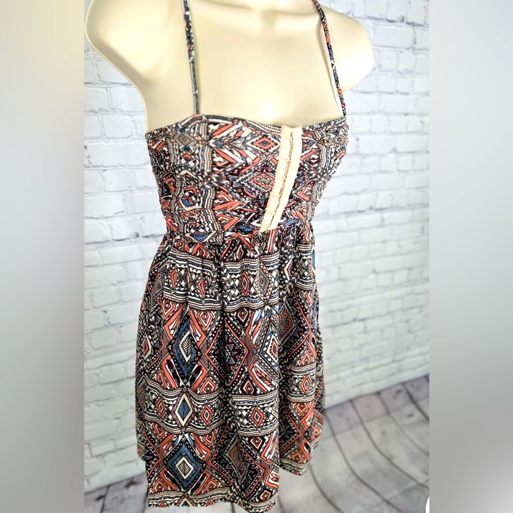 Billabong Multicolor Geometric Patterned Dress